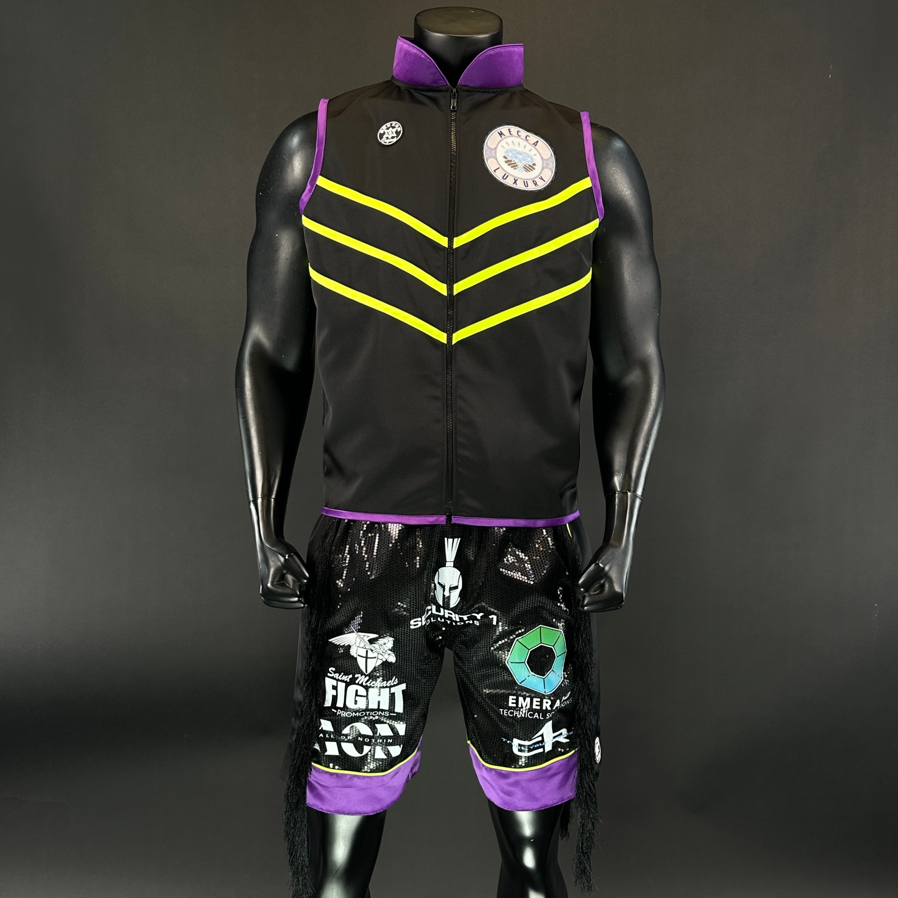 Panel Long Tassels BX Tyrell 185793 Custom Boxing Shorts & Trunks