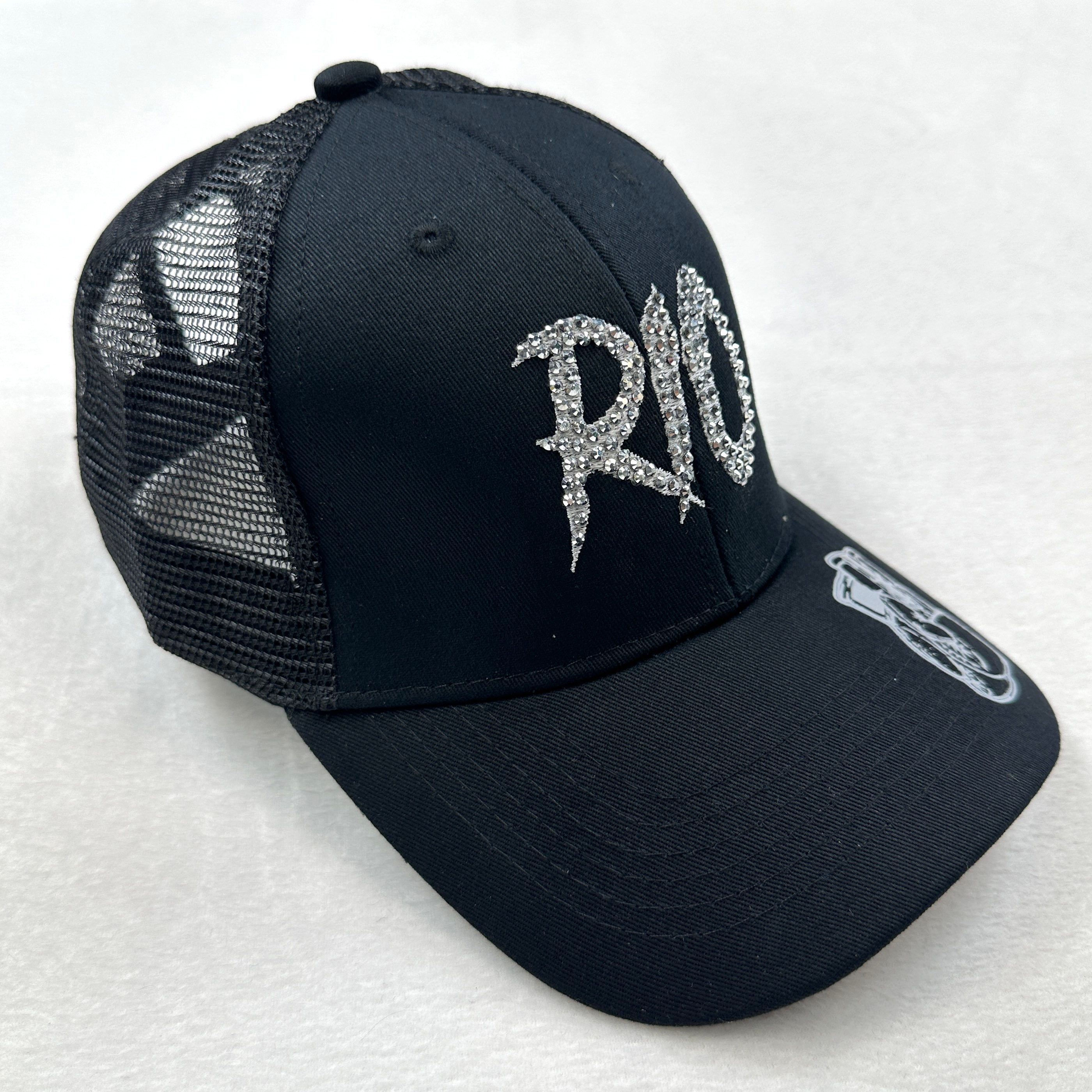 Black Truckers Cap natasha 186593 Caps