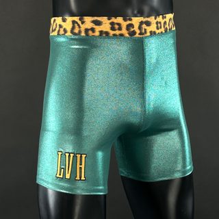 Classic Vale Tudo MMA (Short)  Green foil dot and Burnt gold Valentijn V Compression Shorts