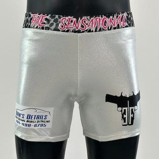Classic Vale Tudo MMA (Short) Silver foil dot Edward B Compression Shorts