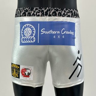 Classic Vale Tudo MMA (Short) Silver foil dot Edward B Compression Shorts