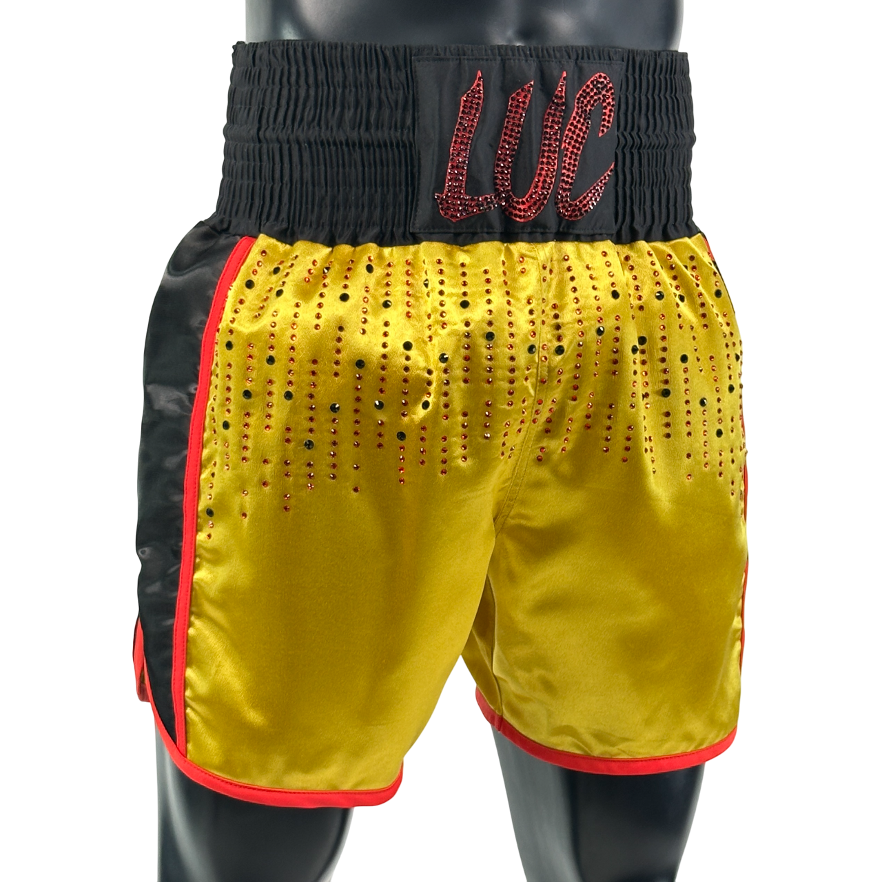 Side Stripe BX Luc 190739 Custom Boxing Shorts & Trunks