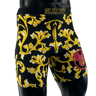 Classic Vale Tudo MMA (Short) Baroque (Blk Yello Gld) Sean T Compression Shorts