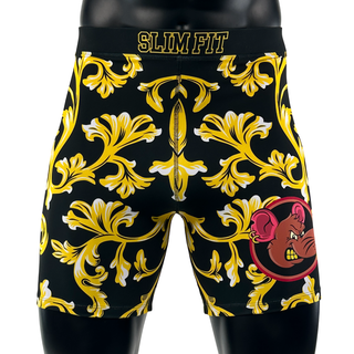 Classic Vale Tudo MMA (Short) Baroque (Blk Yello Gld) Sean T Compression Shorts
