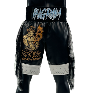 Panel Long Tassels BX Old Antraveous 191796 Custom Boxing Shorts & Trunks