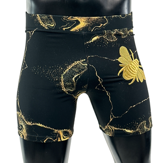 Classic Compression/ Value Tudo Shorts Black gold marble Hayden S Compression Shorts