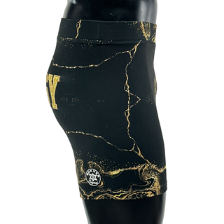 Classic Compression/ Value Tudo Shorts Black gold marble Hayden S Compression Shorts