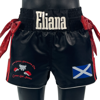 WINNER MTS Eliana Black & Red 192481 Muay Thai Shorts