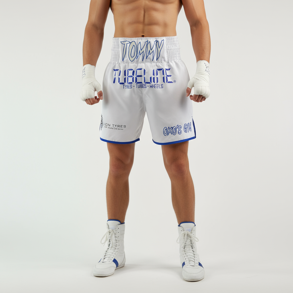 Classic BX Tommy white 192540 Custom Boxing Shorts & Trunks