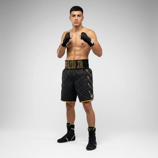 SOLDIER BX Walid Black & Gold 193440 Custom Boxing Shorts & Trunks