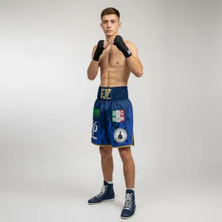 Fire BX Oliver Navy blue & blue 193834 Custom Boxing Shorts & Trunks