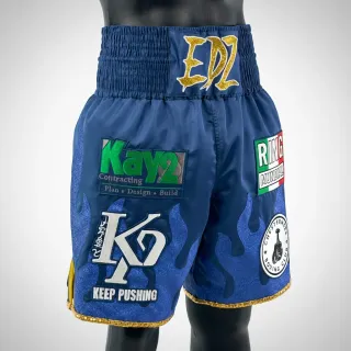 Fire BX Oliver Navy blue & blue 193834 Custom Boxing Shorts & Trunks
