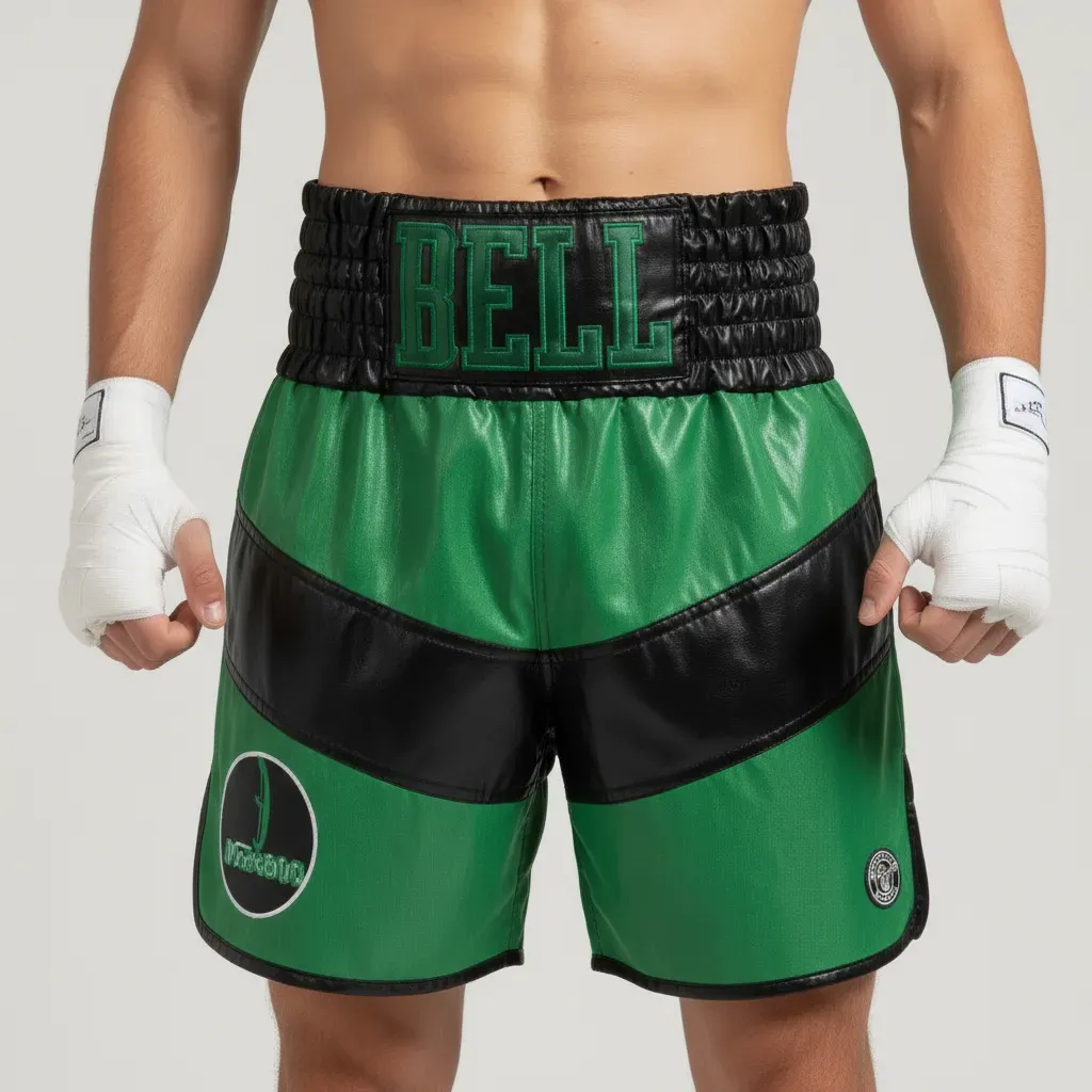 Jazzy BX Callum Green & Black 192691 Custom Boxing Shorts & Trunks