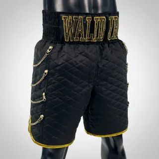 SOLDIER BX Walid Black & Gold 193440 Custom Boxing Shorts & Trunks