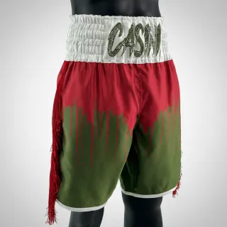Shine bright BX Patrizio Dark red & Army green 193616 Custom Boxing Shorts & Trunks