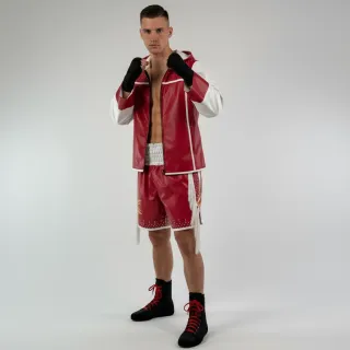 Flex BX Edna Red & White 192505 Custom Boxing Shorts & Trunks