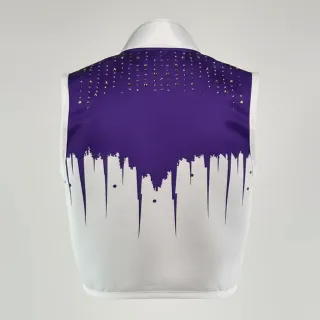 Shine Bright Crop JKT White & Purple Jorge C Jackets