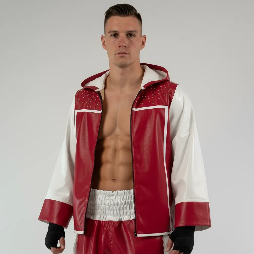 JOSHUA JKT Edna Red & White 192505 Jackets
