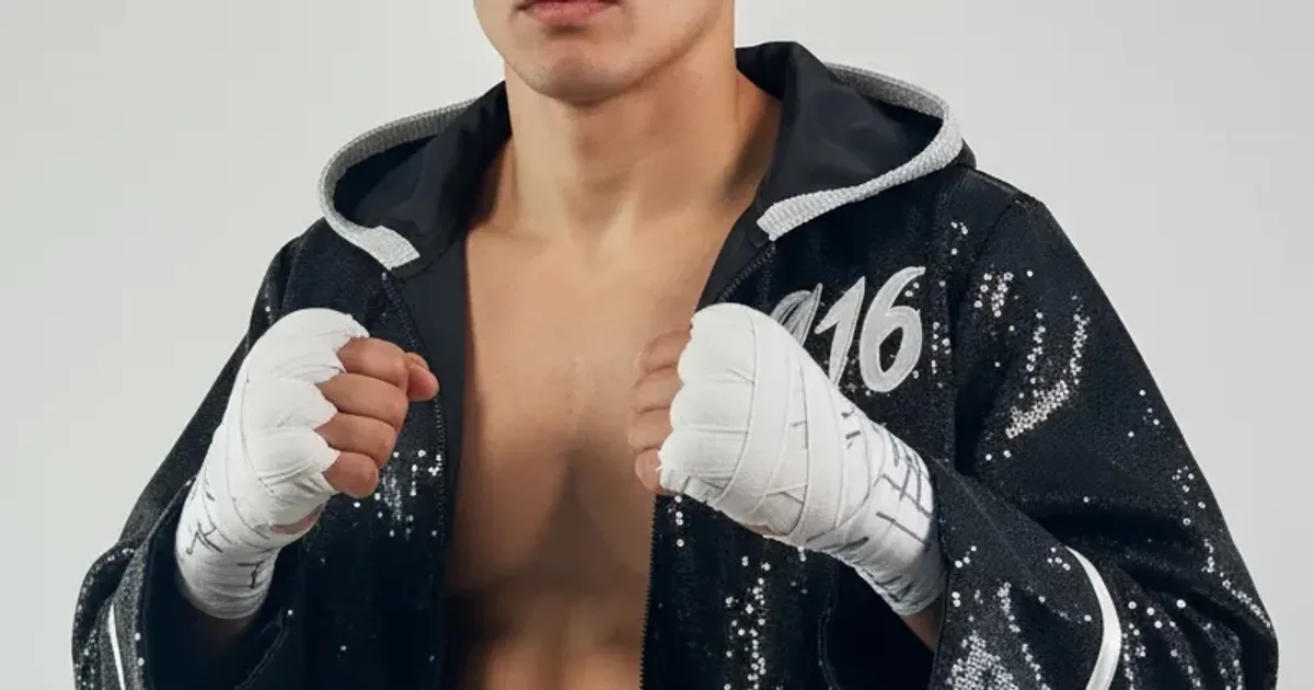 Boxing Jacket Classic Design Custom Boxing Jacket | Black Sequin Hoodie with Long ...