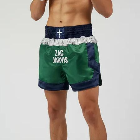 Cotto MTS Zac Green & Blue 193804 Muay Thai Shorts