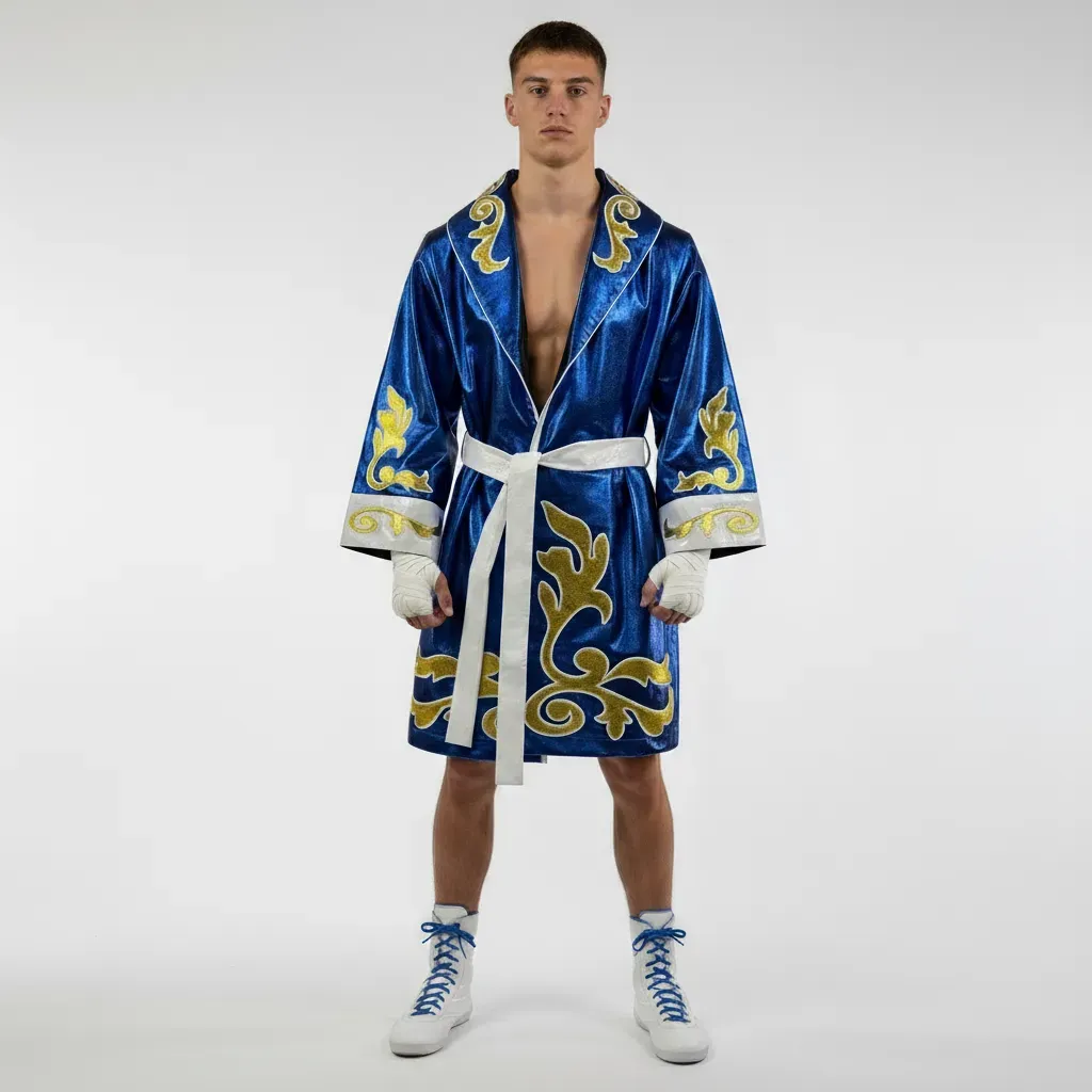 Regal Robe James Blue & White & King Gold 193831 Robes
