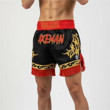 Razor  Brandon Black-Gold-Red 194800 Muay Thai Shorts