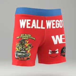 Classic Compression/ Value Tudo Shorts Red & Blue Kiara W Compression Shorts