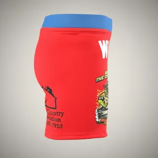Classic Compression/ Value Tudo Shorts Red & Blue Kiara W Compression Shorts