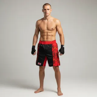 Side stripe MMA The Lion Black&Red 176652 MMA Shorts