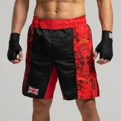 Sidestripe MMA The Lion Black&Red 176652 MMA Shorts