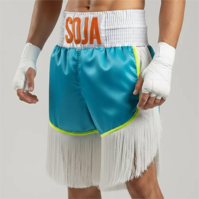 Lorenzo BX Renetha Blue&Orange&White 188566 Custom Boxing Shorts & Trunks