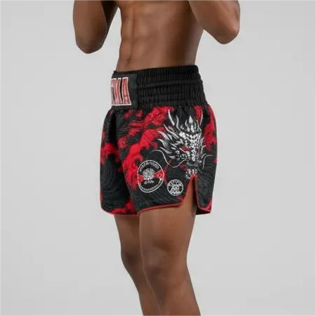 Tatsu Storm !!PROMOTION!! Andy Black & Red & Silver 194620 Muay Thai Shorts