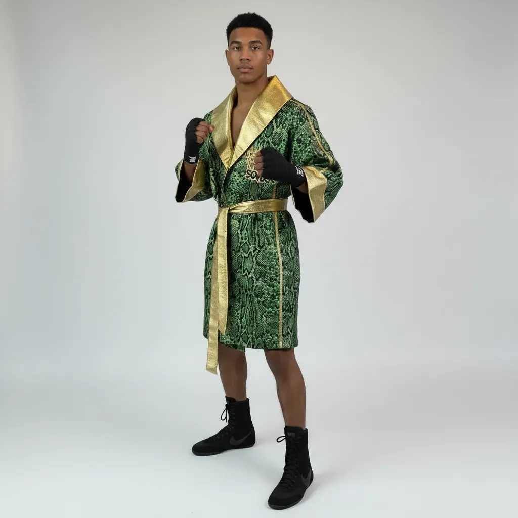 Cognac Robe Michael Green Snake & Gold 191124 Robes