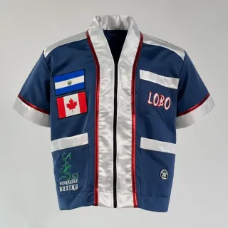 GROOVE CR 193761 Navy blue & White Guillermo Corner Jackets
