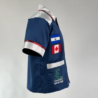 GROOVE CR 193761 Navy blue & White Guillermo Corner Jackets