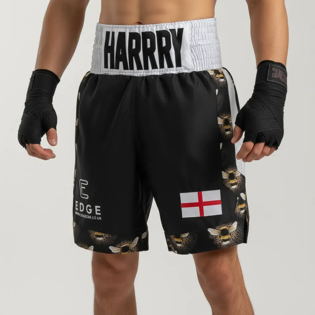 COTTO BX Harry Black & White 192975 Custom Boxing Shorts & Trunks