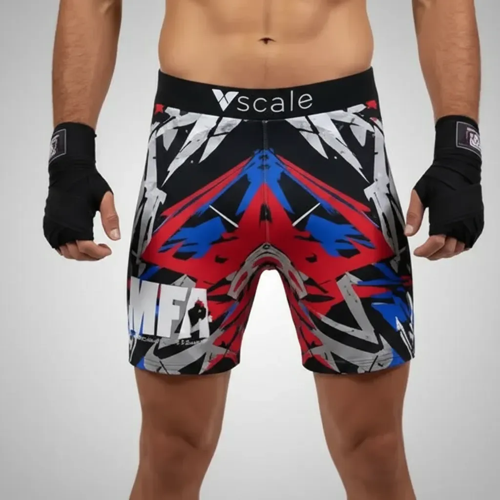 Classic Vale Tudo compression shorts in long or short men’s and women’s fits, made from high-stretch, triple-stitched fabric for MMA or boxing.