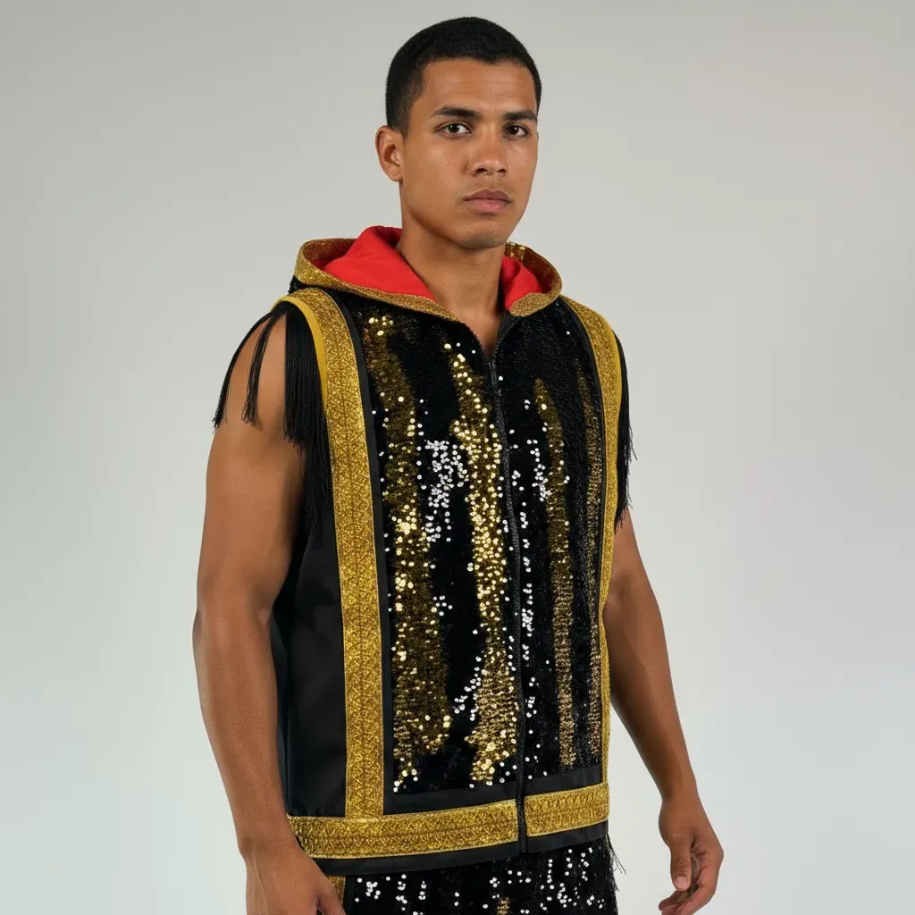MEXICAN Jacket 194357 Black&Gold Jackets