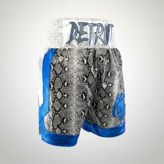 COTTO BX White contrast snake Josseph C Custom Boxing Shorts & Trunks