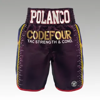 Side Stripe BX Purple (Eggplant) Daniel P Custom Boxing Shorts & Trunks