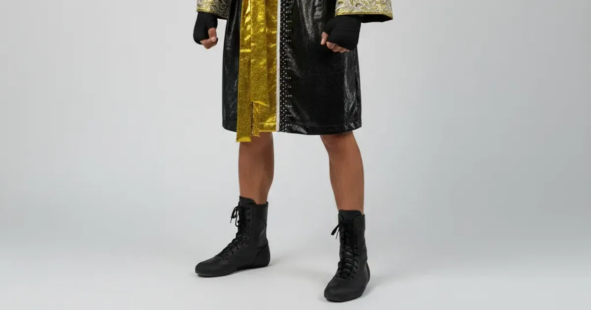 Pattern For Boxing Robe Royal Robe Custom Boxing Robe | Black & Gold High Shine with Crystal ...