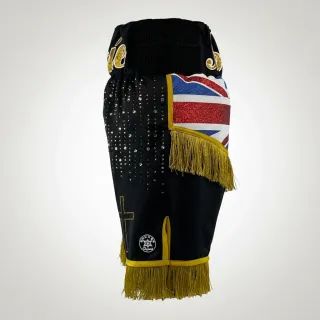Great Britain BX Black & Great Britain Flag Sonnie R Custom Boxing Shorts & Trunks