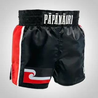 Side Stripe MTS 194901 Black-Red-White Muay Thai Shorts