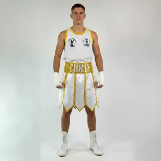 White & Gold Full Boxing Kits