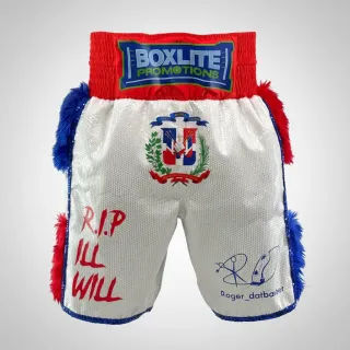 Venom BX White-Red-Blue Skippy A Custom Boxing Shorts & Trunks