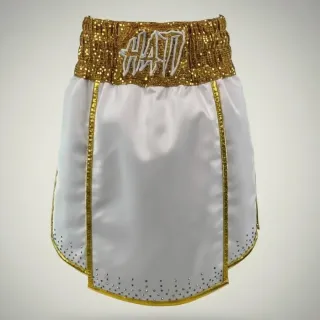 Warrior GLA 194374 White & Gold Gladiator Shorts