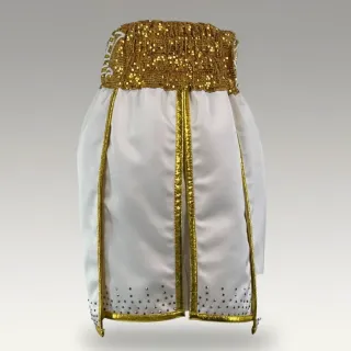 Warrior GLA 194374 White & Gold Gladiator Shorts