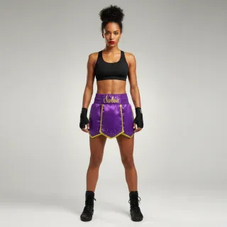 Roman MTS (short style) 194617 Purple & Gold Gladiator Shorts
