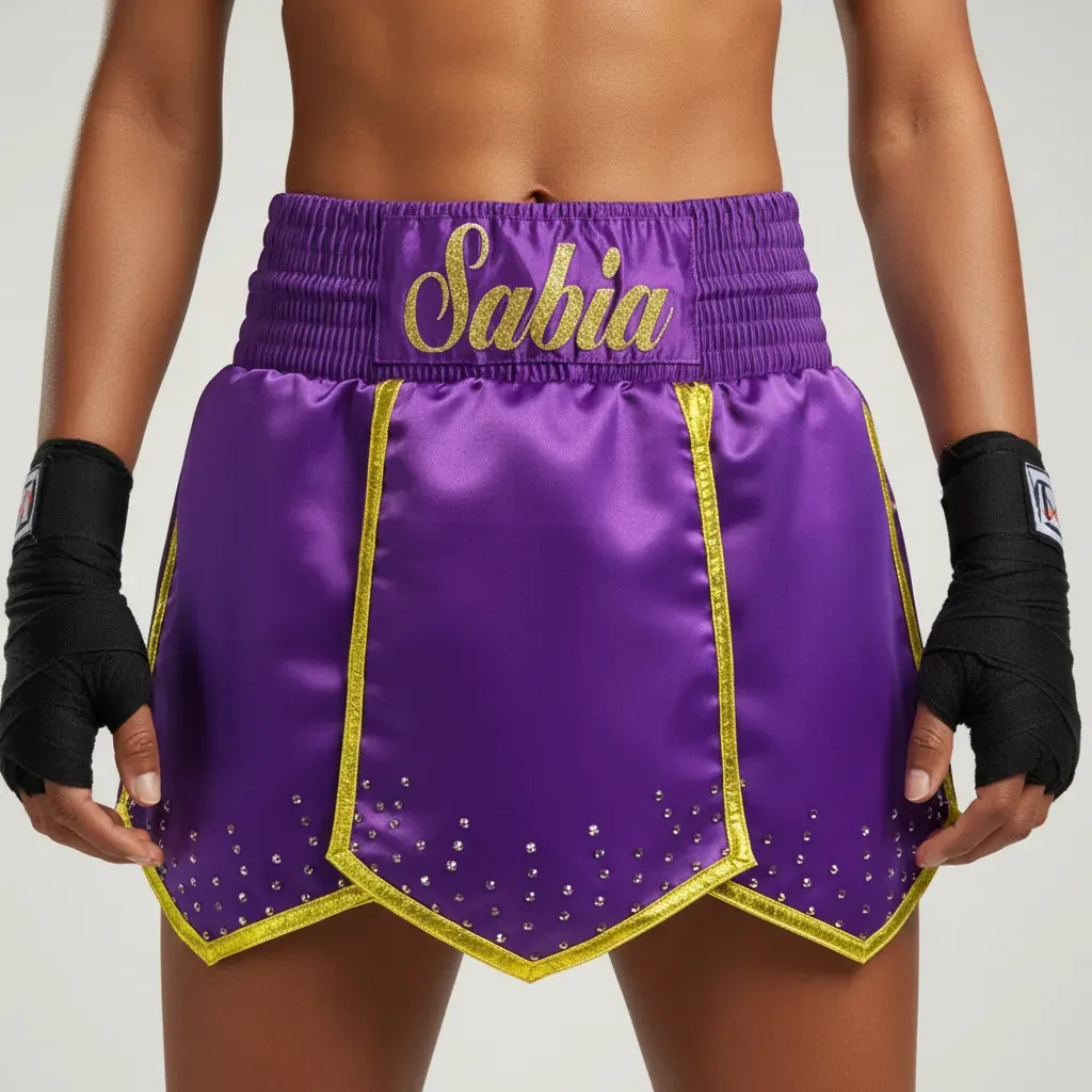 Roman MTS (short style) 194617 Purple & Gold Gladiator Shorts