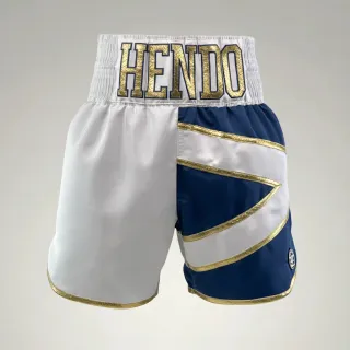 Scotland BX White & Blue Kyle H Custom Boxing Shorts & Trunks